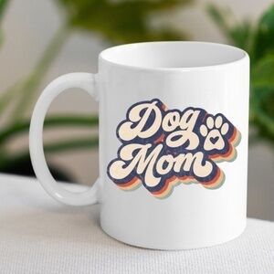 Dog Mom White Ceramic Coffee Mug
